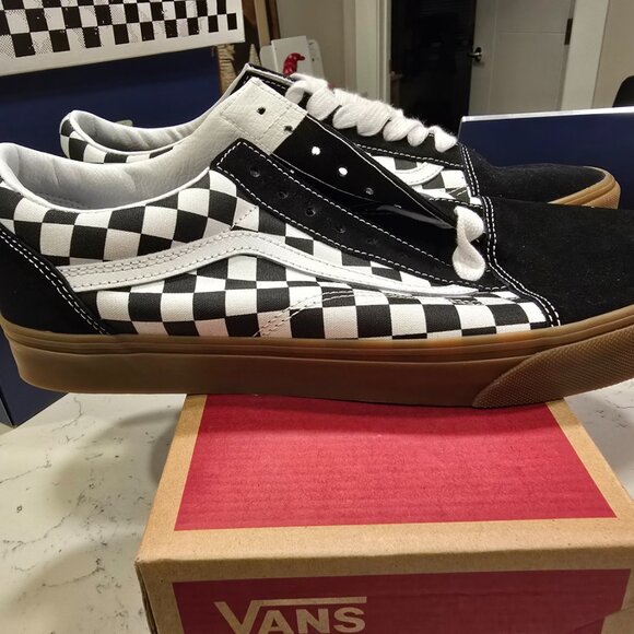 VANS Old Skool Fat Lace Checker Black VN0A2Z42BM8 Mens US Size 10 Rare NEW - Picture 6 of 14